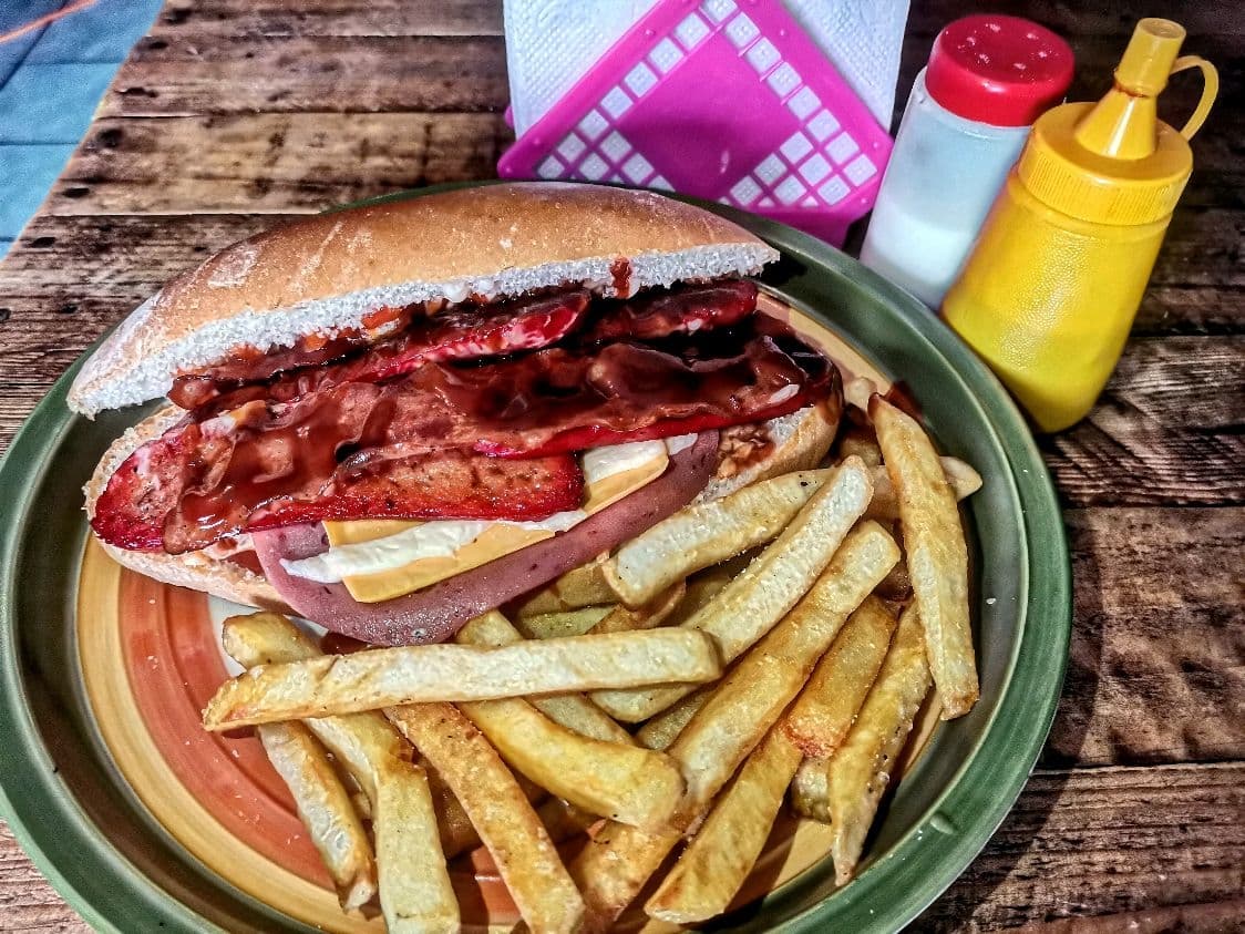 Hot Dog Bacon BBQ.