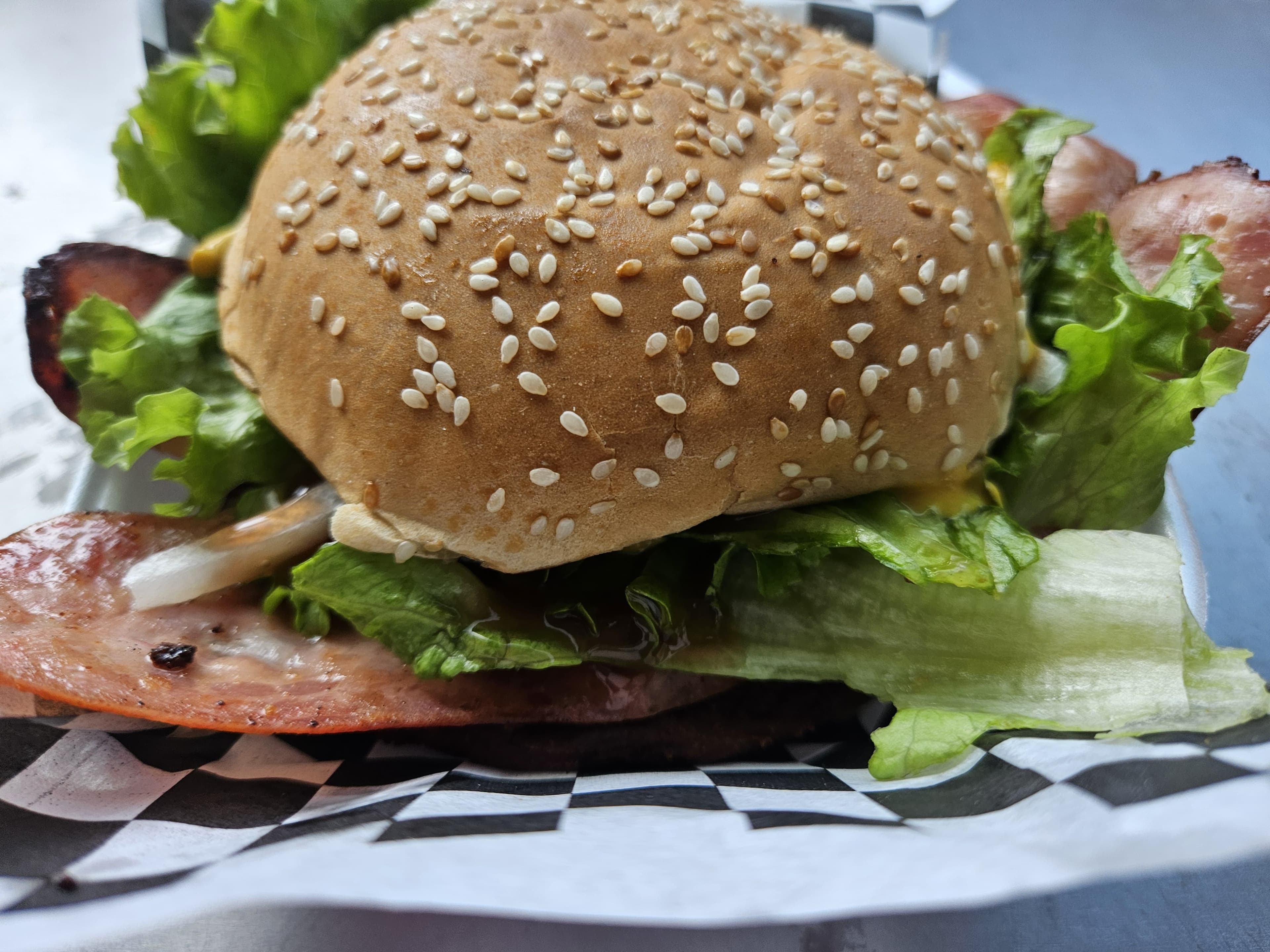 Hamburguesa de tocino