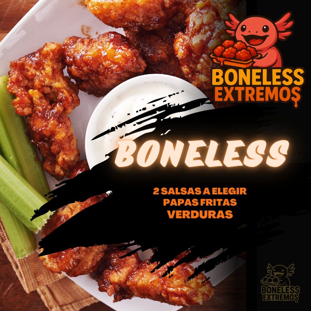 Boneless 500 Grs + Verduras + Papas Fritas 250grs