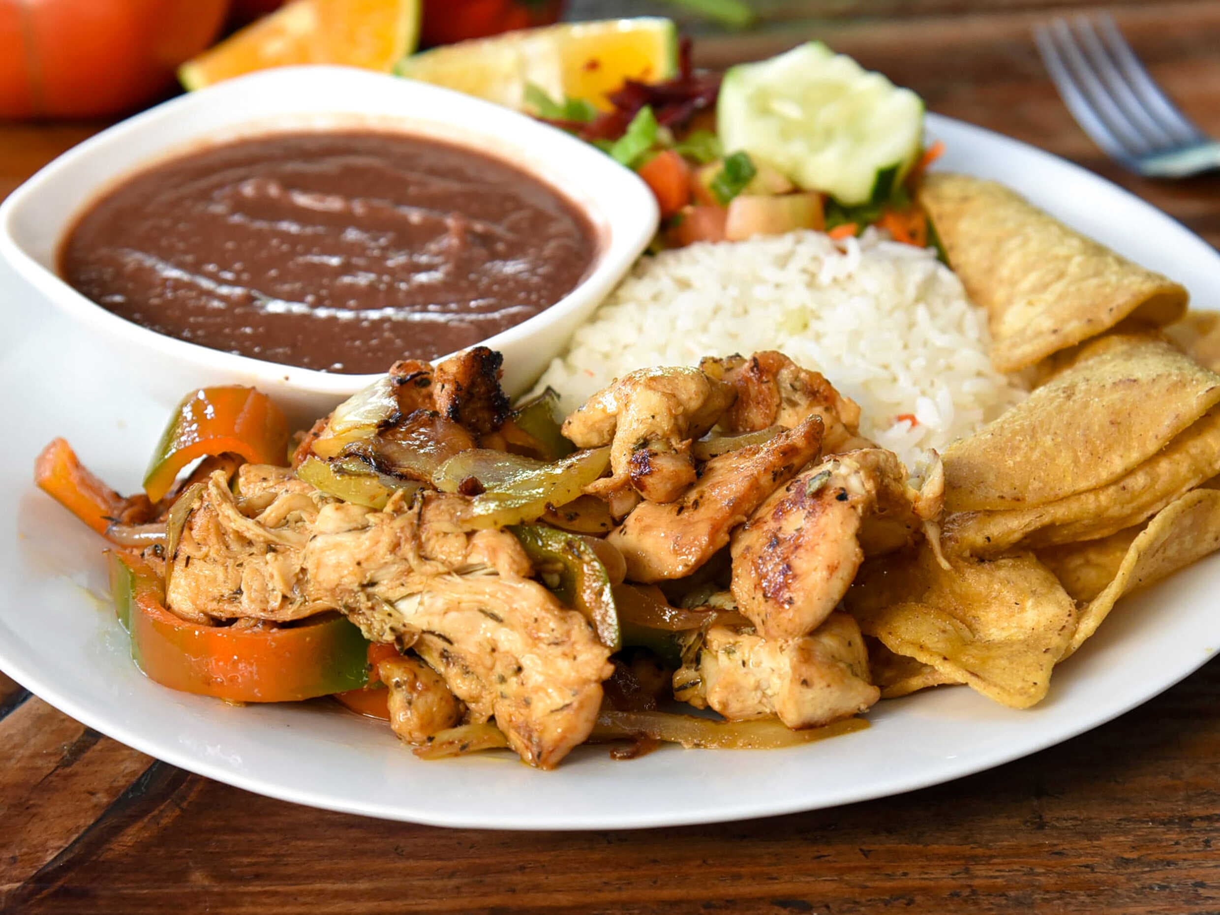 Fajitas de Carne o de Pollo