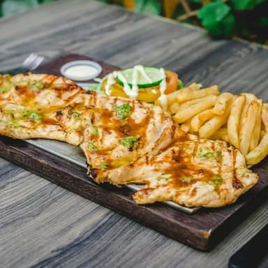 pechuga asada al carbón