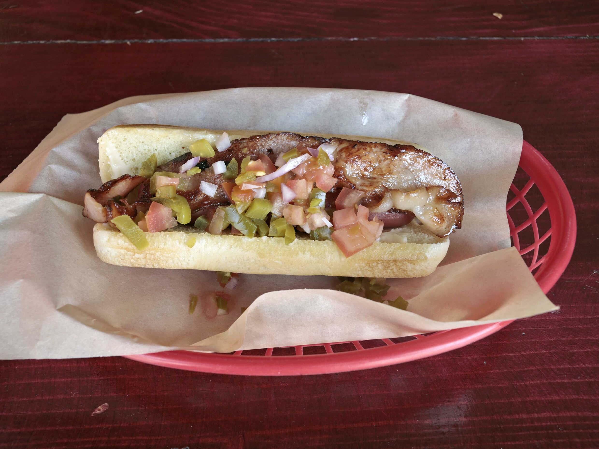 Hot Dog con Tocino
