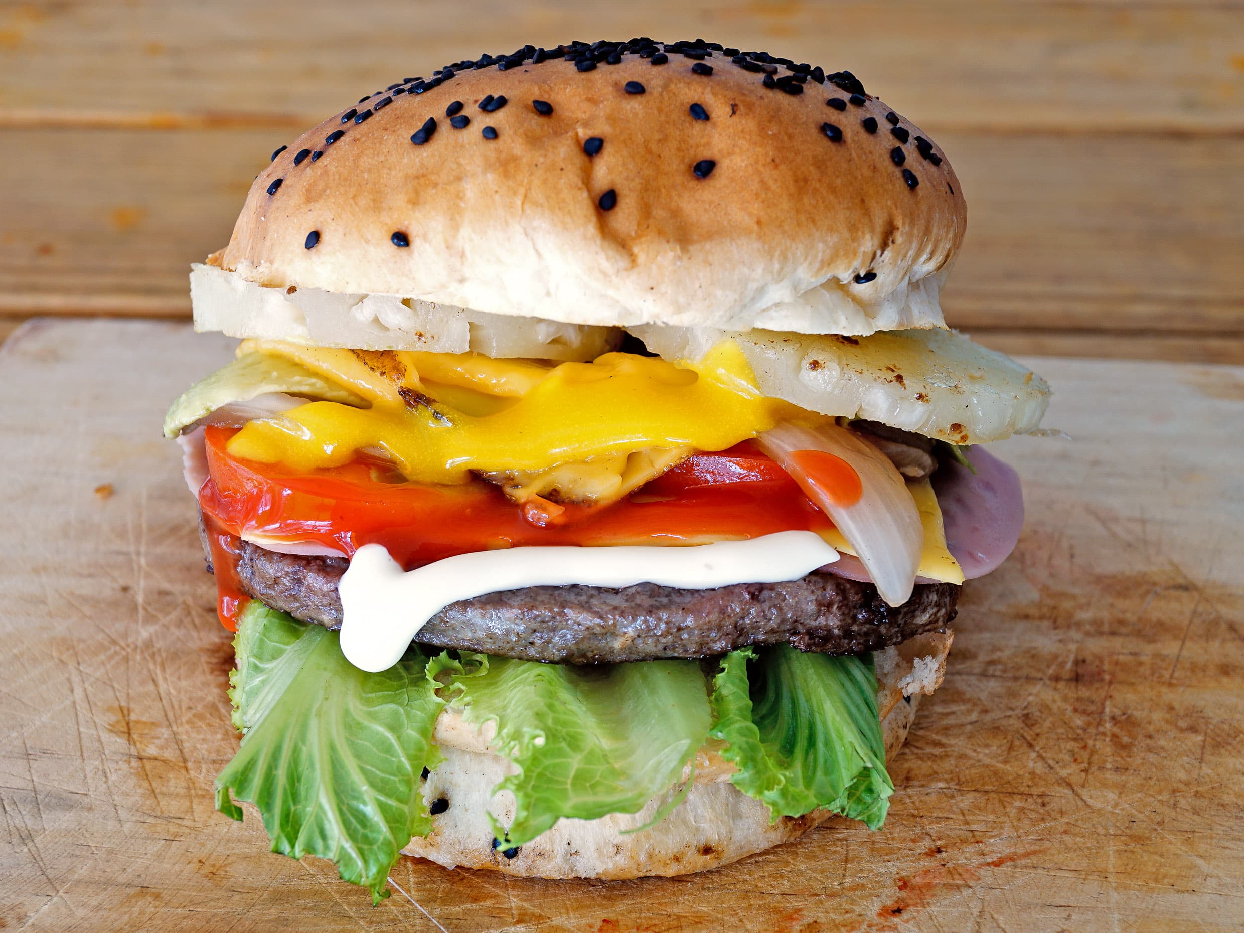Hamburguesa Hawaiana 1