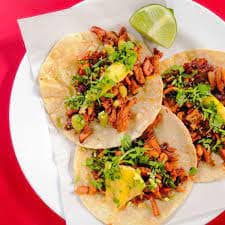 TACO DE CARNE ENCHILADA