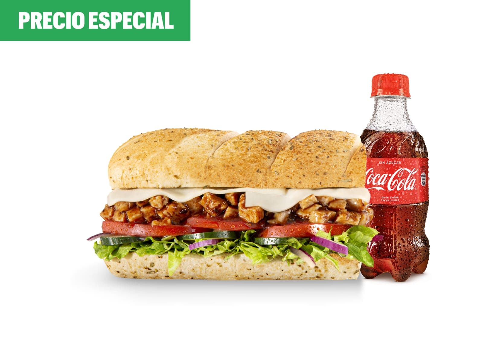 Sub Pollo BBQ 15 cm + Bebida 300 ml