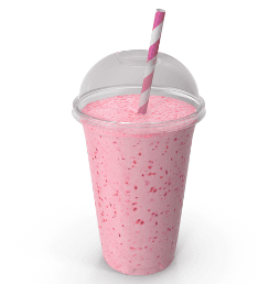 Batido de Fresa en Leche