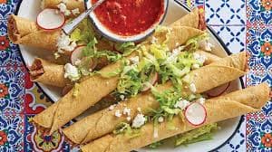 Flauta de Tinga de Pollo