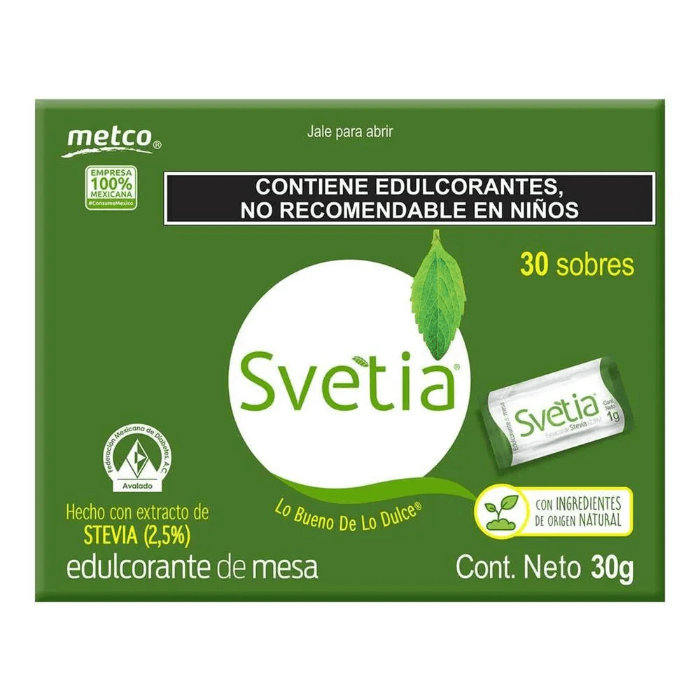 ENDULZANTE STEVIA - SWEENY 30 SOBRES