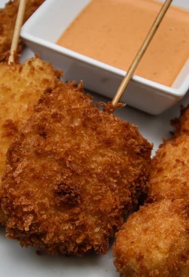 Kushiages de Pollo