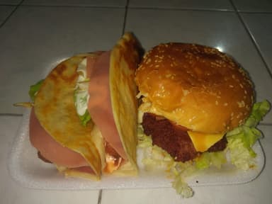 Hamburguesa Grande con 2 Burras