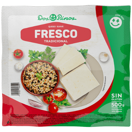 Queso Fresco Dos Pinos Bolsa 500 g