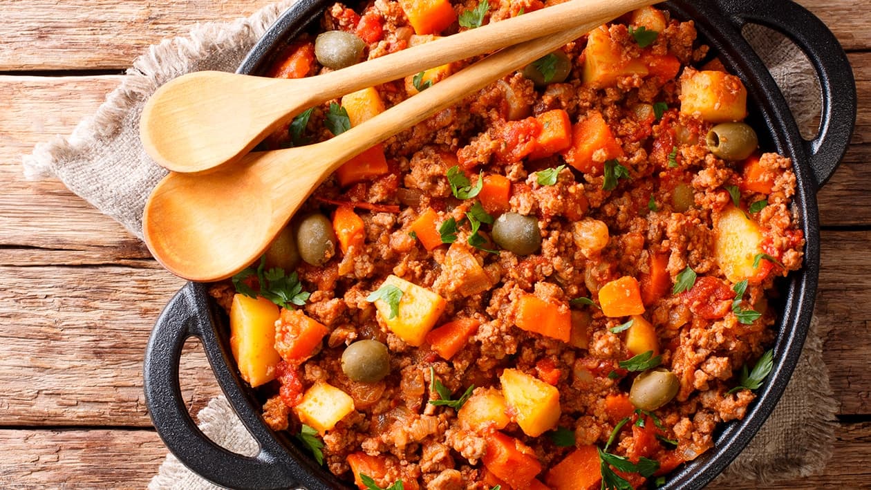 Picadillo de res