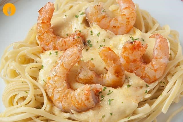 PASTA EN SALSA DE LANGOSTINOS