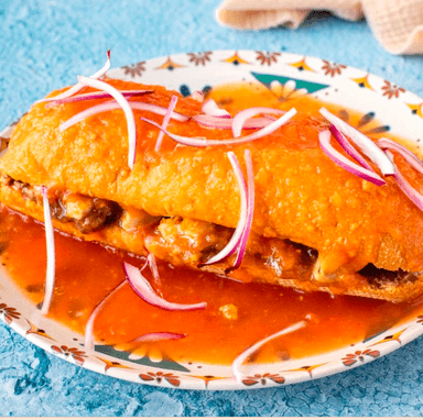 Torta Ahogada con cuero