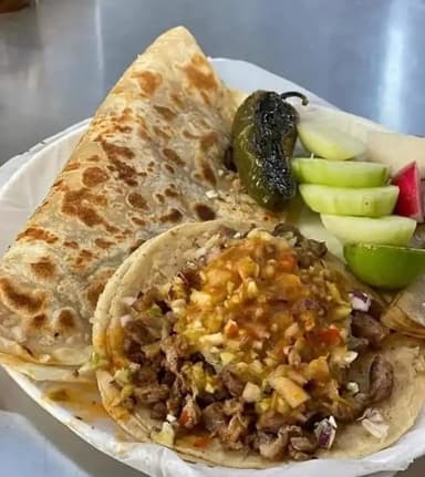Taco de Carne Asada en Harina