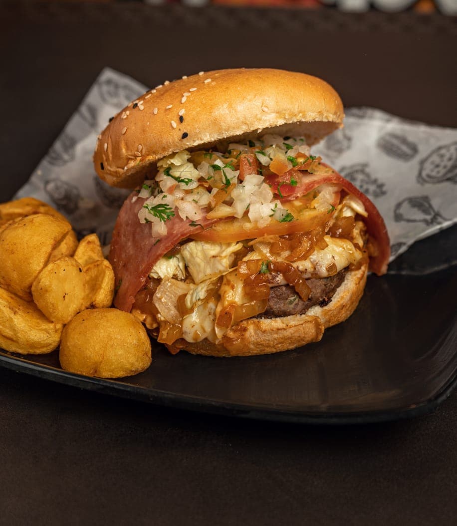 Hamburguesa Pico e Gallo
