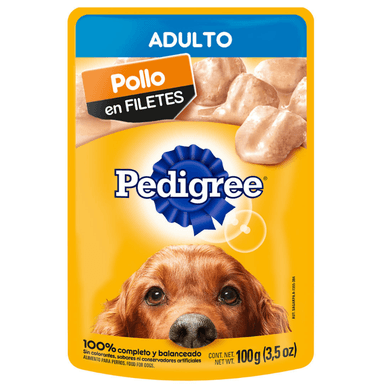 POUCH ADULTO POLLO PEDIGREE 100GR      .