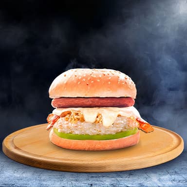 Hamburguesa Especial (Queso y Tocineta)