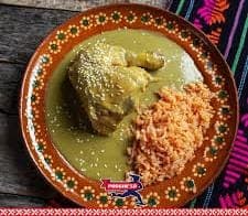 Mole Verde con Arroz