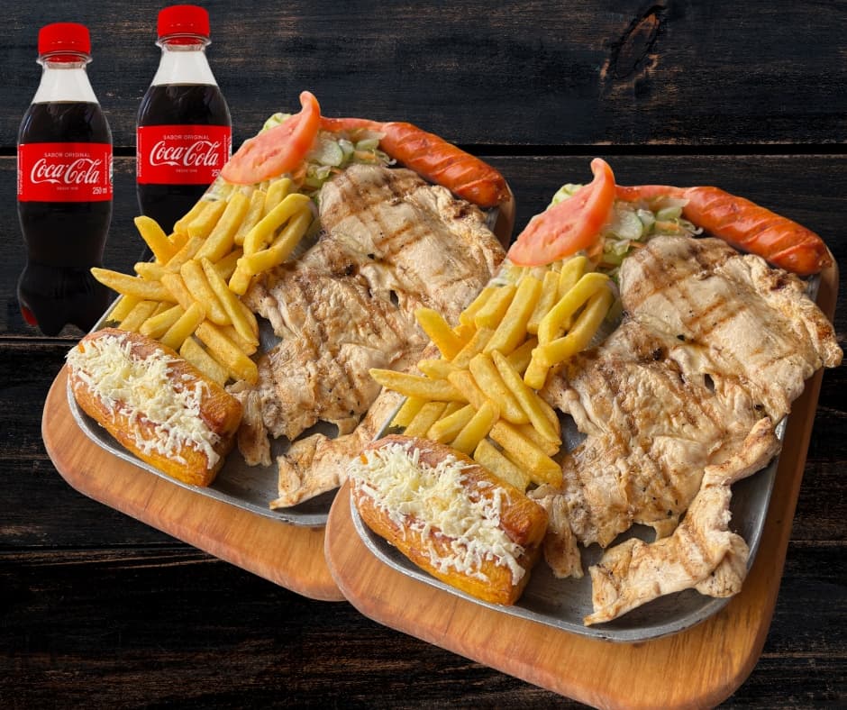 Combo 2x1 Pechuga + Chorizo + Bebidas + Adiciones