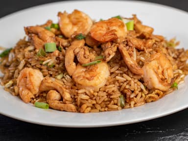 Arroz en Salsa con Camarón y Pollo