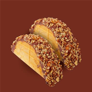 Chocotaco con Cubierta de Chocolate y Nuez