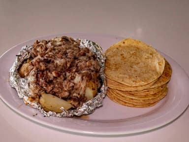 Papa Asada de Bistec