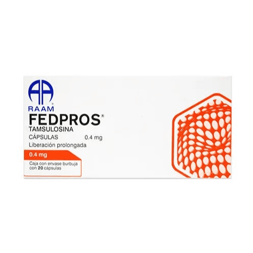 Fedpros Tamsulosina 0.4 mg 20 Capsulas