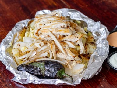Papa con Pollo