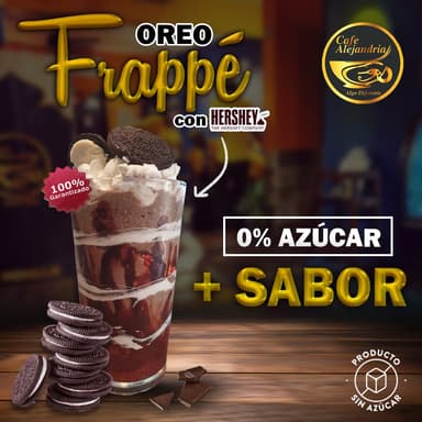 Frappé Óreo con Chocolate Hershey´s