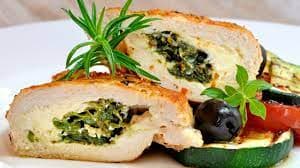 Pechuga Rellena de Espinacas y Quesos