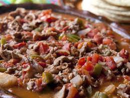 Bistec de res a la mexicana