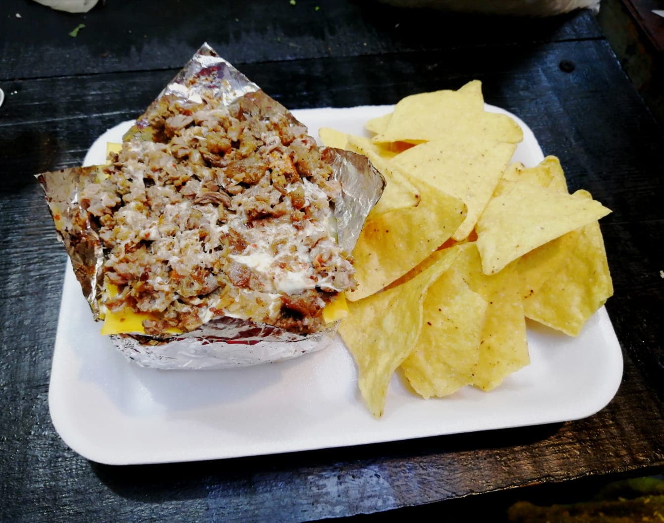 Papa Asada de Cecina