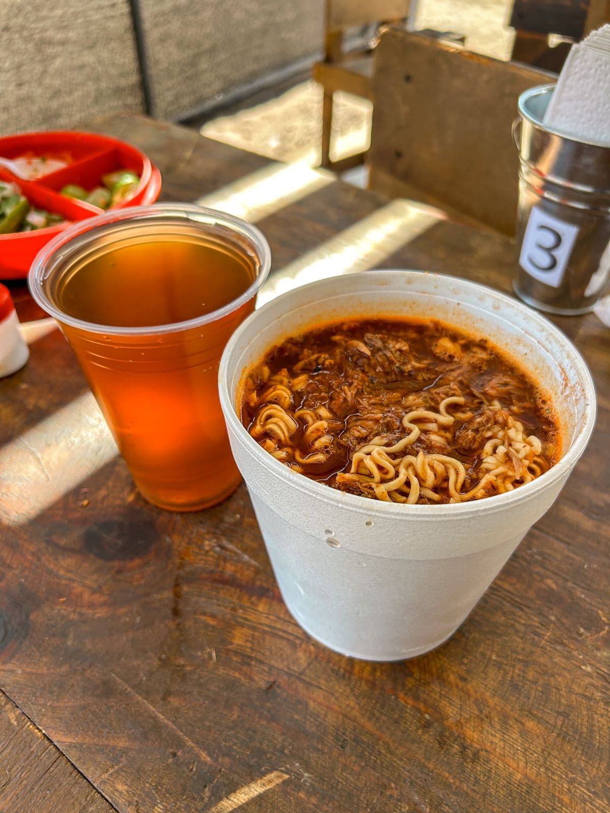 Birriamen  (190gr) + Té Helado  (20oz)