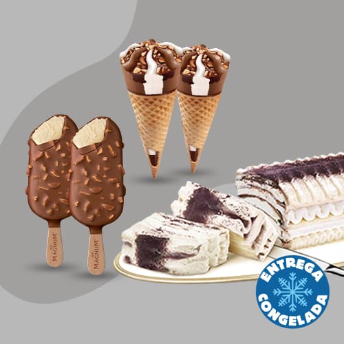 Viennetta+2 Magnum Almendra+2 Cornetto Chocollage