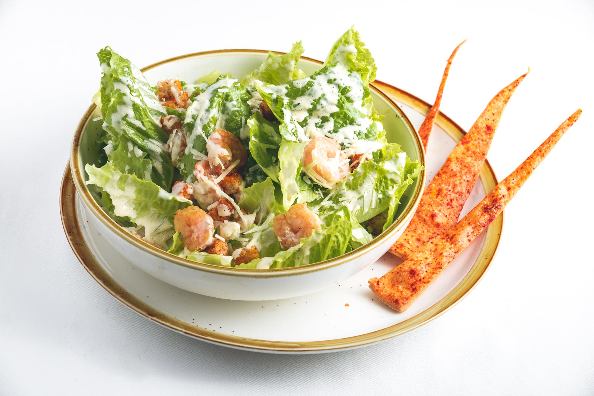 Ensalada César con Camarones