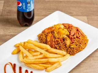 Arroz Paisa Express + Papas + Gaseosa