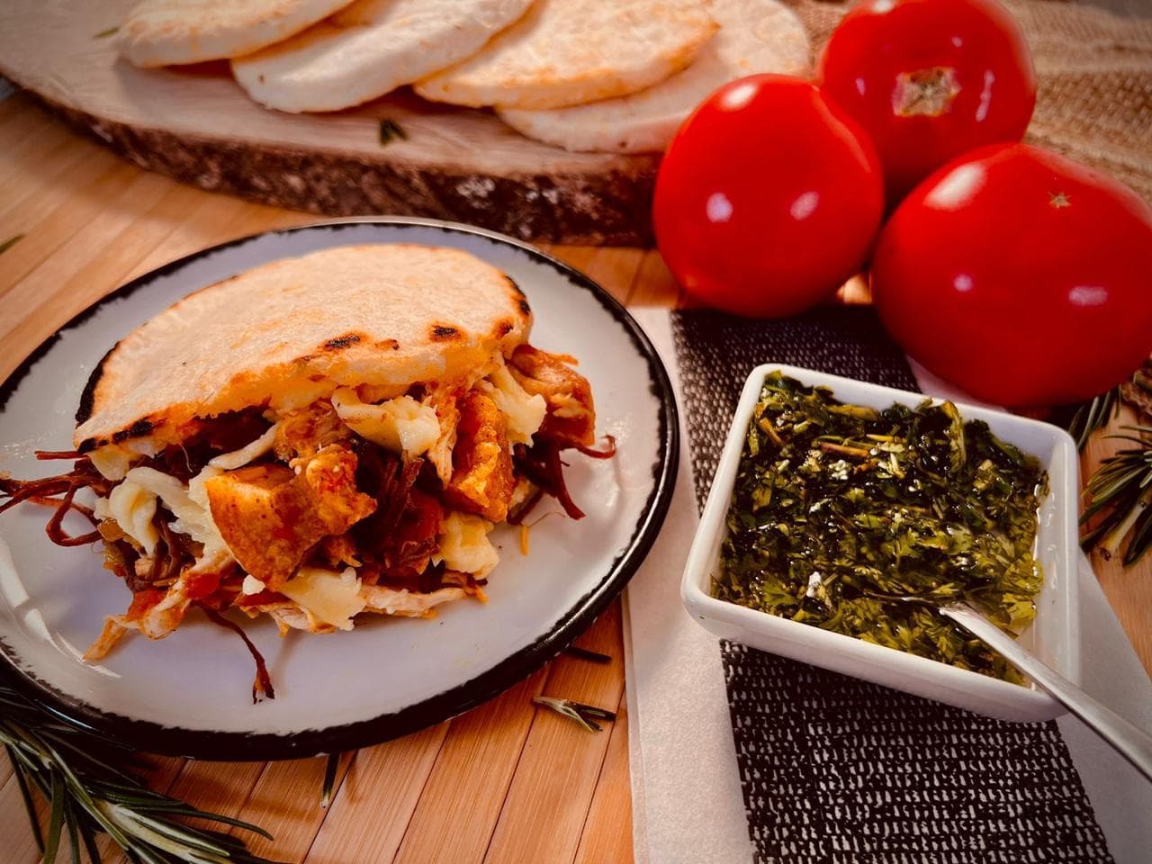 Arepa con Todo