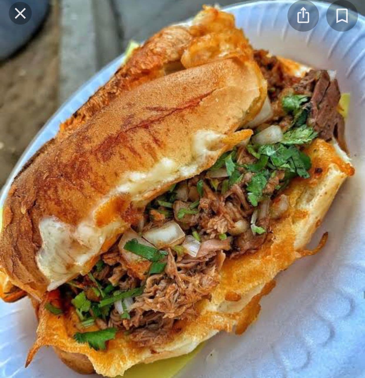 TORTAS DE BIRRIA DE  MACIZA