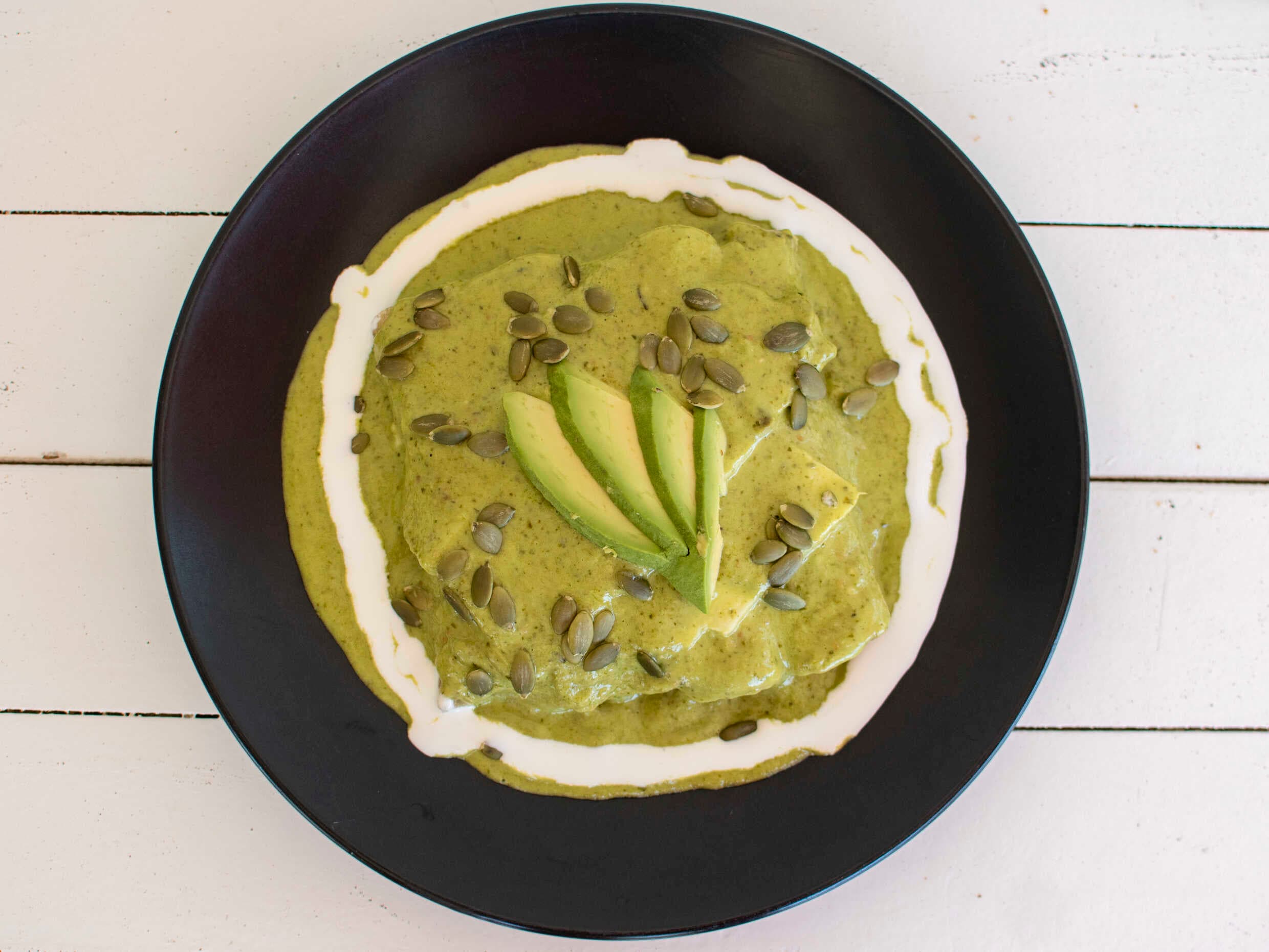 Enchiladas de Huitlacoche