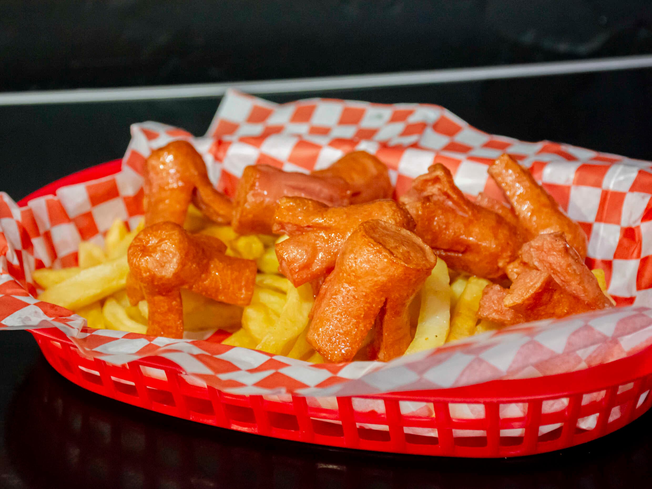 Salchipulpos con papas 9 Piezas