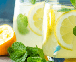 Limonada con menta