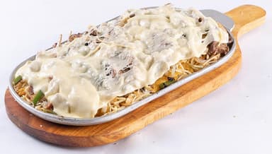 Patacon Pollo Gratinado