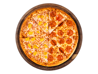 Pizza Mitad y Mitad Especial