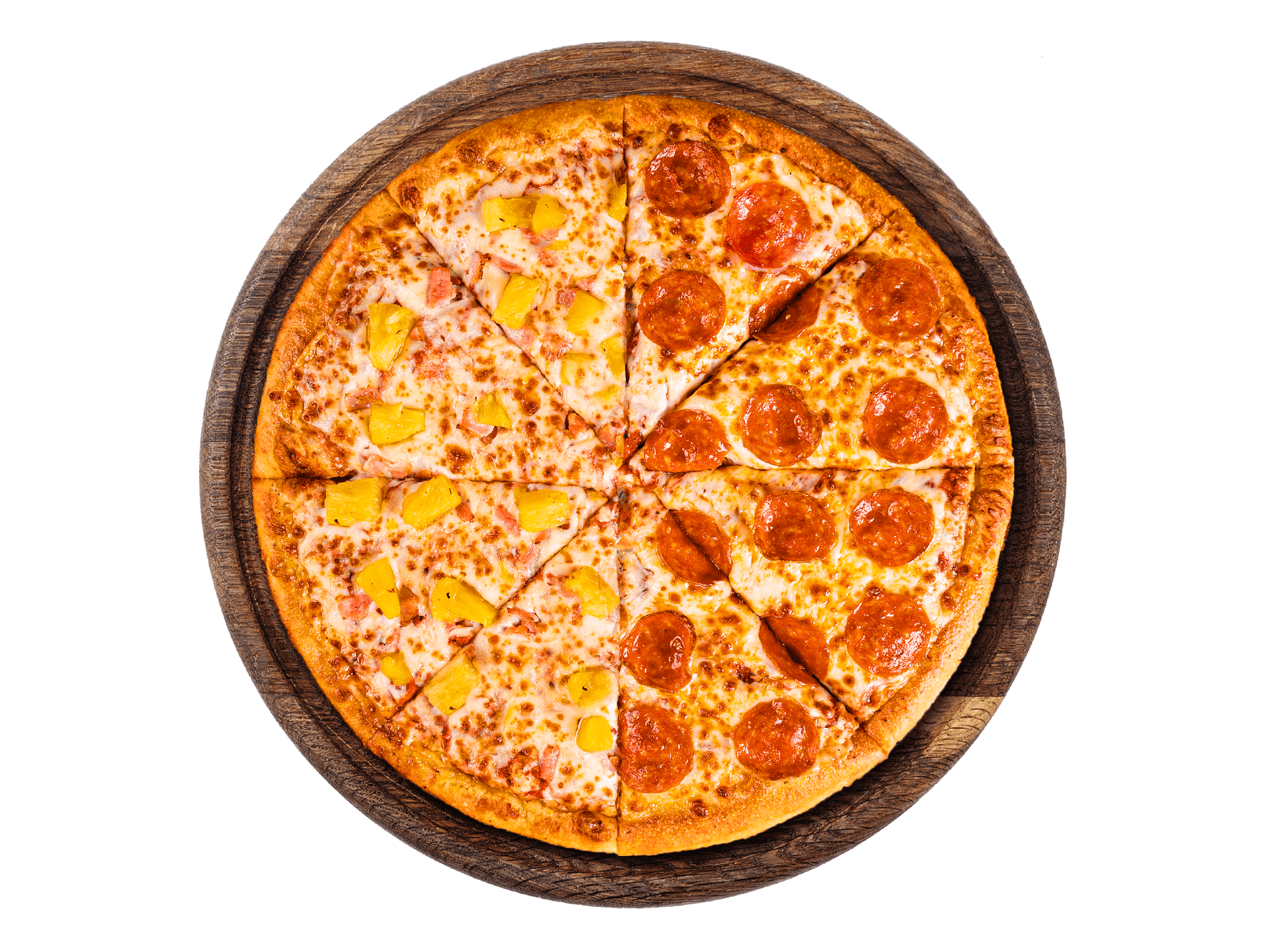 Pizza Mitad y Mitad Especial