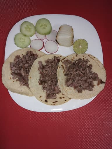 Taco de Asada de Maiz
