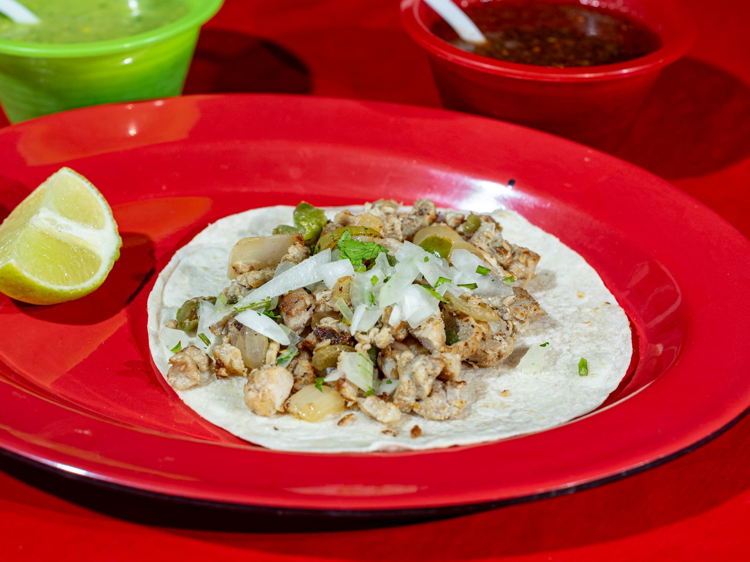 Taco de Alambre de Tortilla de Harina