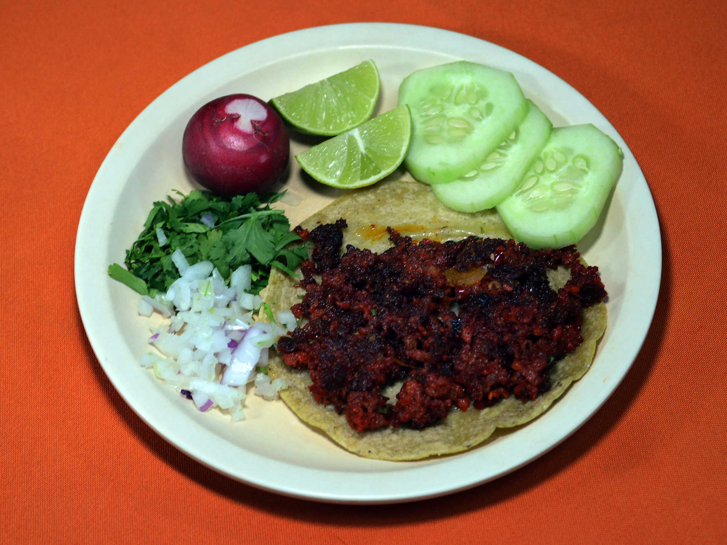 Taco de Chorizo Casero