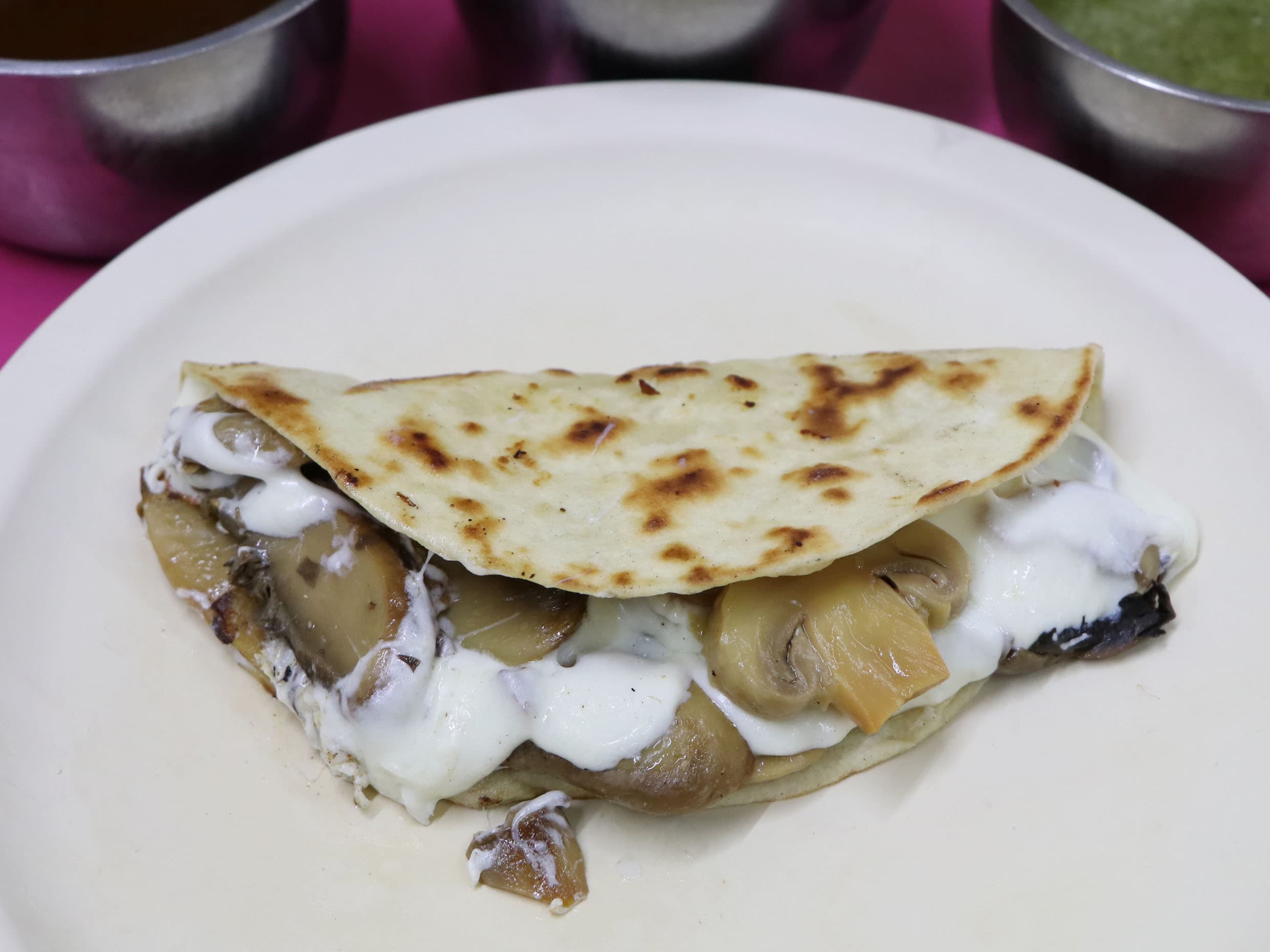 Quesadilla con Champiñones