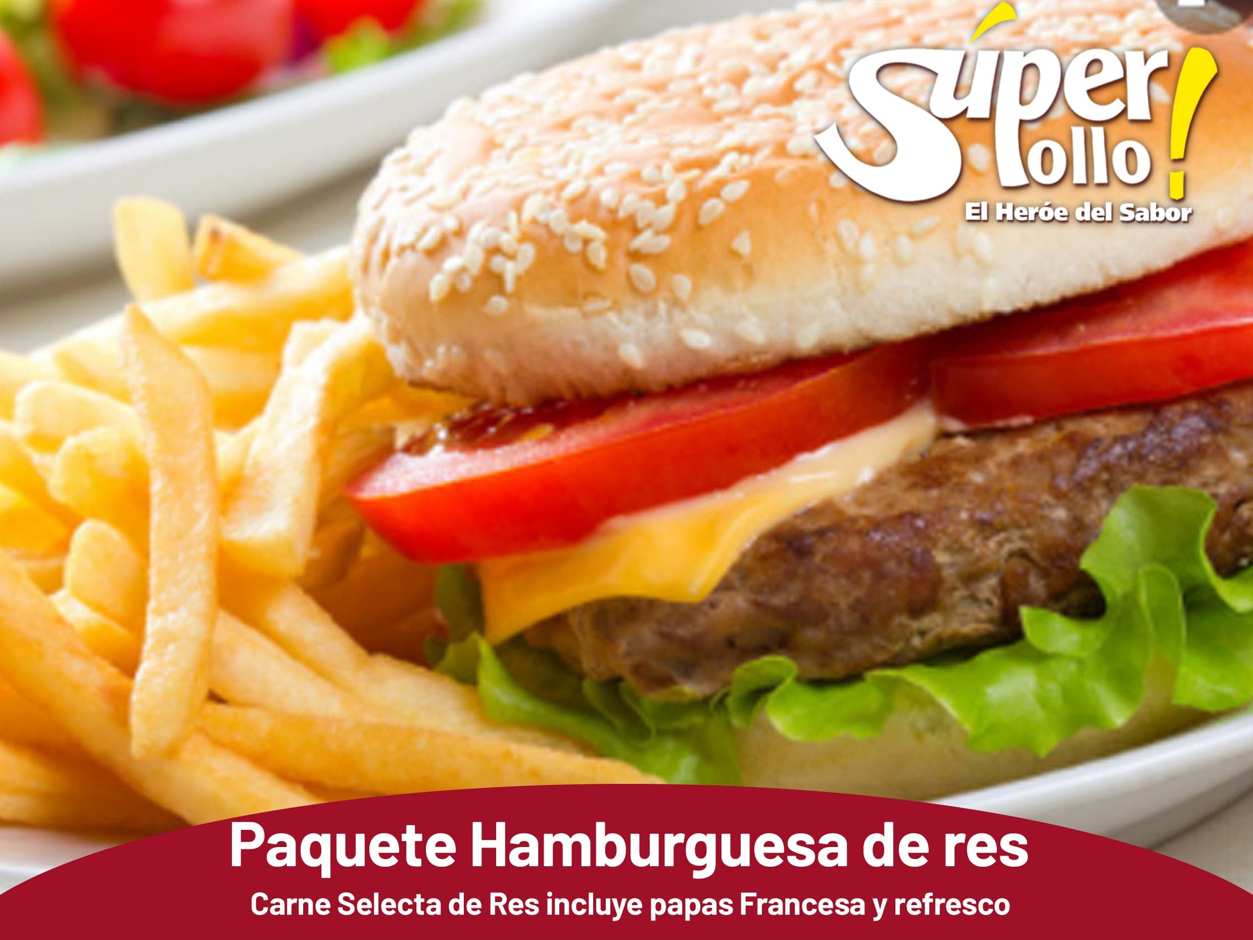 Paquete Hamburguesa de Res